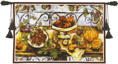 D155-1870-38*53 Harvest Table Tapestries: Tapestry gallery - Over 1500 tapestries and tapestry decorating accessories - Finest quality - Wide selection - Competitive prices - Source for wholesale tap