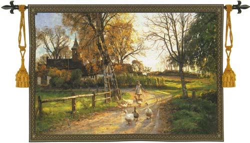 D155-1885-53*76 Tthe Goose Girl Tapestries: Tapestry gallery - Over 1500 tapestries and tapestry decorating accessories - Finest quality - Wide selection - Competitive prices - Source for wholesale t