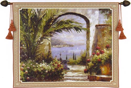D155-1898-38*53 Rose Arch Tapestries: Tapestry gallery - Over 1500 tapestries and tapestry decorating accessories - Finest quality - Wide selection - Competitive prices - Source for wholesale tapestr