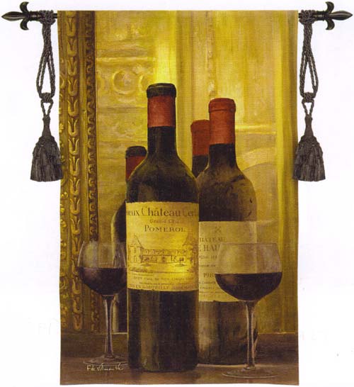 D155-1931-53*33 Pomerol Tapestries: Tapestry gallery - Over 1500 tapestries and tapestry decorating accessories - Finest quality - Wide selection - Competitive prices - Source for wholesale tapestry 