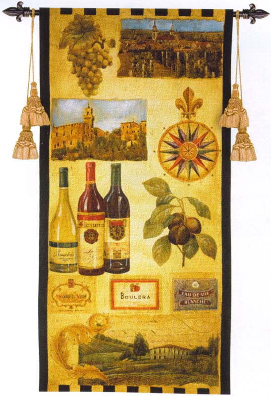 D155-1939-53*27 Wine Country I Tapestries: Tapestry gallery - Over 1500 tapestries and tapestry decorating accessories - Finest quality - Wide selection - Competitive prices - Source for wholesale ta