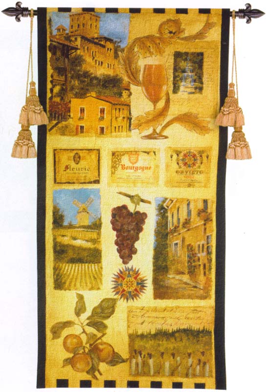 D155-1940-53*27 Wine Country II Tapestries: Tapestry gallery - Over 1500 tapestries and tapestry decorating accessories - Finest quality - Wide selection - Competitive prices - Source for wholesale t