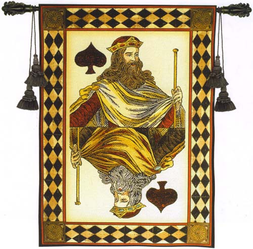 D155-1945-53*38 King of Spades Tapestries: Tapestry gallery - Over 1500 tapestries and tapestry decorating accessories - Finest quality - Wide selection - Competitive prices - Source for wholesale ta