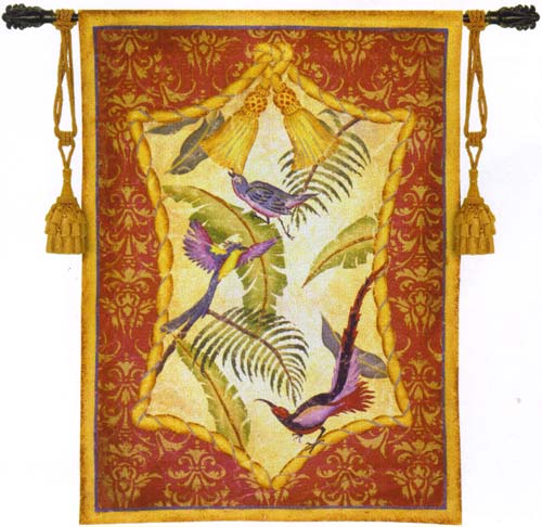 D155-1957-53*38 Aviary I Tapestries: Tapestry gallery - Over 1500 tapestries and tapestry decorating accessories - Finest quality - Wide selection - Competitive prices - Source for wholesale tapestry