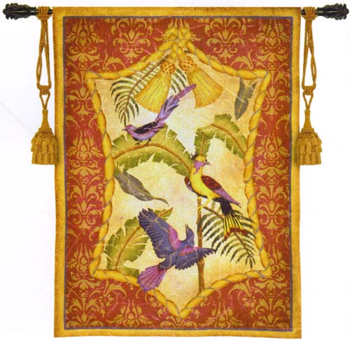 D155-1958-53*38 Aviary II Tapestries: Tapestry gallery - Over 1500 tapestries and tapestry decorating accessories - Finest quality - Wide selection - Competitive prices - Source for wholesale tapestr