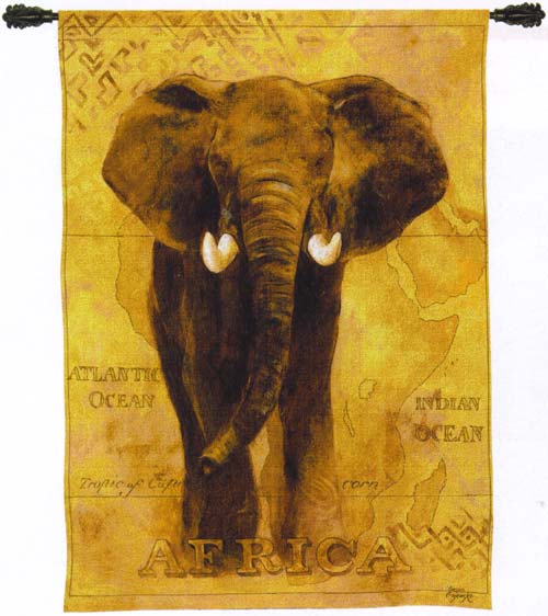 D155-1965-53*38 African Voyage I Tapestries: Tapestry gallery - Over 1500 tapestries and tapestry decorating accessories - Finest quality - Wide selection - Competitive prices - Source for wholesale 