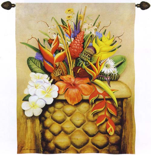 D155-1972-53*40 Tropical Flora Tapestries: Tapestry gallery - Over 1500 tapestries and tapestry decorating accessories - Finest quality - Wide selection - Competitive prices - Source for wholesale ta