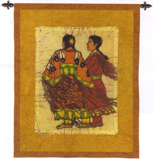 D155-1973-53*42 Native Sisters Tapestries: Tapestry gallery - Over 1500 tapestries and tapestry decorating accessories - Finest quality - Wide selection - Competitive prices - Source for wholesale ta