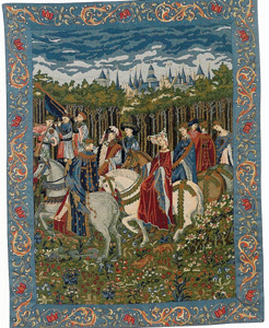 D155-20-50*38 The Month of May - The Falcon Chase Tapestries: Tapestry gallery - Over 1500 tapestries and tapestry decorating accessories - Finest quality - Wide selection - Competitive prices - Sour