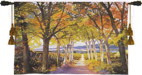 D155-2001-34*53 Autumn Path Tapestries: Tapestry gallery - Over 1500 tapestries and tapestry decorating accessories - Finest quality - Wide selection - Competitive prices - Source for wholesale tapes
