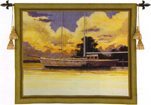D155-2005-44*53 Awaiting Sail Tapestries: Tapestry gallery - Over 1500 tapestries and tapestry decorating accessories - Finest quality - Wide selection - Competitive prices - Source for wholesale tap
