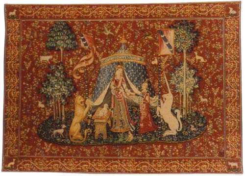 D155-202-58*78 A Mon Seul Desir Tapestries: Tapestry gallery - Over 1500 tapestries and tapestry decorating accessories - Finest quality - Wide selection - Competitive prices - Source for wholesale t