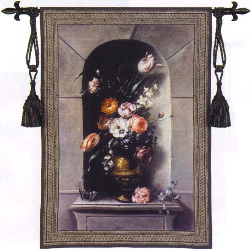 D155-2027-53*39 Flowers of Antiquity II Tapestries: Tapestry gallery - Over 1500 tapestries and tapestry decorating accessories - Finest quality - Wide selection - Competitive prices - Source for who