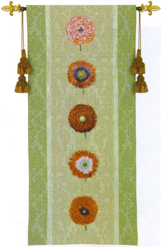 D155-2037-57*26 Floating Botanicals Mesclun Tapestries: Tapestry gallery - Over 1500 tapestries and tapestry decorating accessories - Finest quality - Wide selection - Competitive prices - Source for