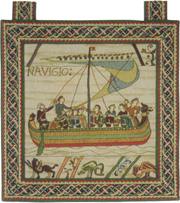 D155-204-38*33 Duke William Ship (1A) Tapestries: Tapestry gallery - Over 1500 tapestries and tapestry decorating accessories - Finest quality - Wide selection - Competitive prices - Source for whole