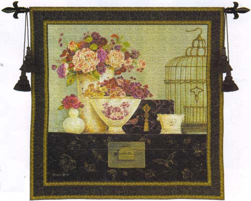 D155-2043-53*53 Butterfly Blossoms Tapestries: Tapestry gallery - Over 1500 tapestries and tapestry decorating accessories - Finest quality - Wide selection - Competitive prices - Source for wholesal