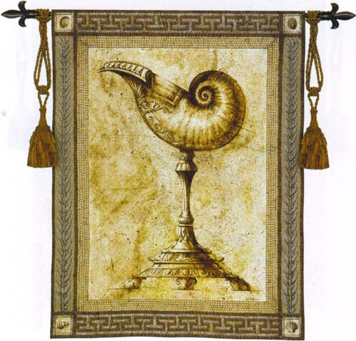 D155-2051-53*42 Ornamentum Umblicate Nautilus Tapestries: Tapestry gallery - Over 1500 tapestries and tapestry decorating accessories - Finest quality - Wide selection - Competitive prices - Source f