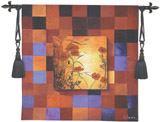 D155-2112-53*53 Poppy Patterns Tapestries: Tapestry gallery - Over 1500 tapestries and tapestry decorating accessories - Finest quality - Wide selection - Competitive prices - Source for wholesale ta