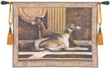 D155-2130-42*53 Greyhound Fresco Tapestries: Tapestry gallery - Over 1500 tapestries and tapestry decorating accessories - Finest quality - Wide selection - Competitive prices - Source for wholesale 