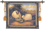 D155-2132-43*53 Two Himalayan Rabbits Tapestries: Tapestry gallery - Over 1500 tapestries and tapestry decorating accessories - Finest quality - Wide selection - Competitive prices - Source for whole