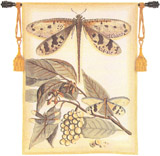 D155-2151-53*39 Light Whimsical Dragonfly I Tapestries: Tapestry gallery - Over 1500 tapestries and tapestry decorating accessories - Finest quality - Wide selection - Competitive prices - Source for