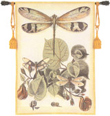D155-2152-53*39 Light Whimsical Dragonfly II Tapestries: Tapestry gallery - Over 1500 tapestries and tapestry decorating accessories - Finest quality - Wide selection - Competitive prices - Source fo