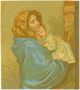 D155-2195-22*18 Madonnia Tapestries: Tapestry gallery - Over 1500 tapestries and tapestry decorating accessories - Finest quality - Wide selection - Competitive prices - Source for wholesale tapestry