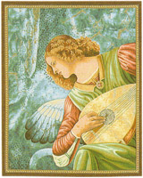 D155-2196-22*18 Ange Au Luth Tapestries: Tapestry gallery - Over 1500 tapestries and tapestry decorating accessories - Finest quality - Wide selection - Competitive prices - Source for wholesale tape