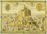 D155-2213-19*24 Mont St. Michel Tapestries: Tapestry gallery - Over 1500 tapestries and tapestry decorating accessories - Finest quality - Wide selection - Competitive prices - Source for wholesale t