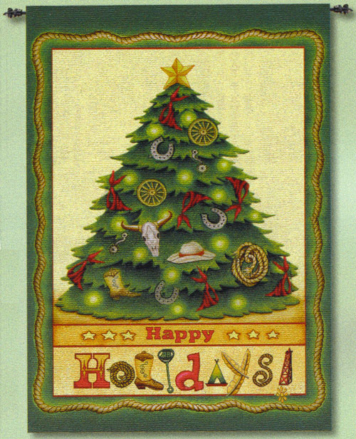 D155-2348-36*26 Western Christmas Tapestries: Tapestry gallery - Over 1500 tapestries and tapestry decorating accessories - Finest quality - Wide selection - Competitive prices - Source for wholesale