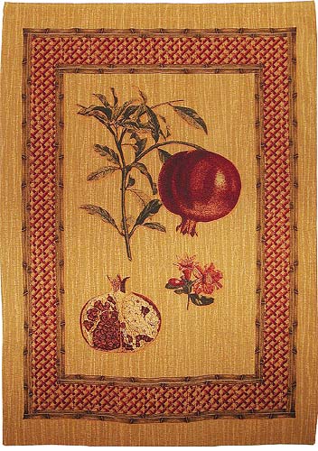 D155-235-76*56 Pomogranate Tapestries: Tapestry gallery - Over 1500 tapestries and tapestry decorating accessories - Finest quality - Wide selection - Competitive prices - Source for wholesale tapest