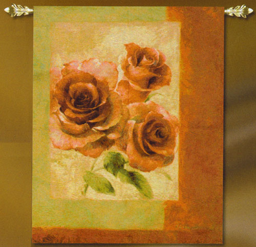 D155-2368-42*35 Damask Rose Tapestries: Tapestry gallery - Over 1500 tapestries and tapestry decorating accessories - Finest quality - Wide selection - Competitive prices - Source for wholesale tapes