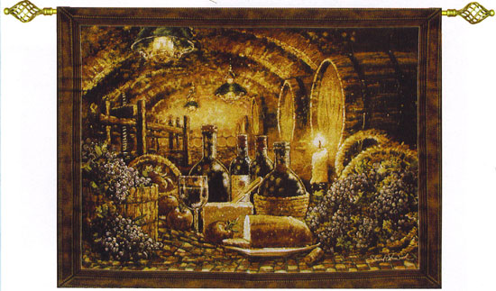 D155-2382-39*52 Wine Cellar Tapestries: Tapestry gallery - Over 1500 tapestries and tapestry decorating accessories - Finest quality - Wide selection - Competitive prices - Source for wholesale tapes