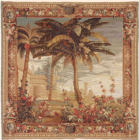 D155-2393-58*58 La Recolte des Ananas 9105 Tapestries: Tapestry gallery - Over 1500 tapestries and tapestry decorating accessories - Finest quality - Wide selection - Competitive prices - Source for 