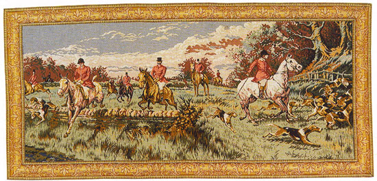 D155-2402-32*66 Hunting Scene (6812) Tapestries: Tapestry gallery - Over 1500 tapestries and tapestry decorating accessories - Finest quality - Wide selection - Competitive prices - Source for wholes