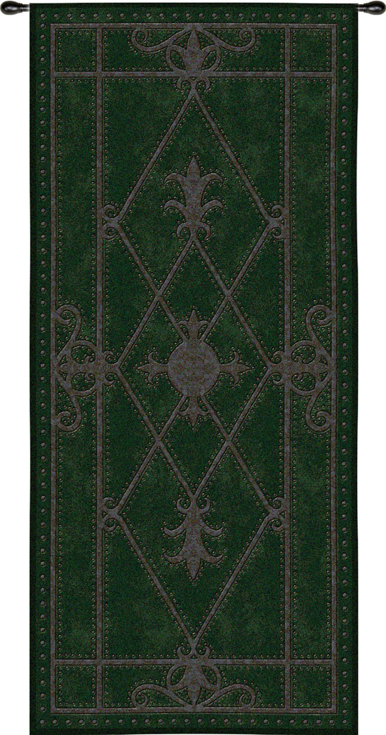 D155-2410-57*26 Nottingham Scroll (Leather Applique) Tapestries: Tapestry gallery - Over 1500 tapestries and tapestry decorating accessories - Finest quality - Wide selection - Competitive prices - S