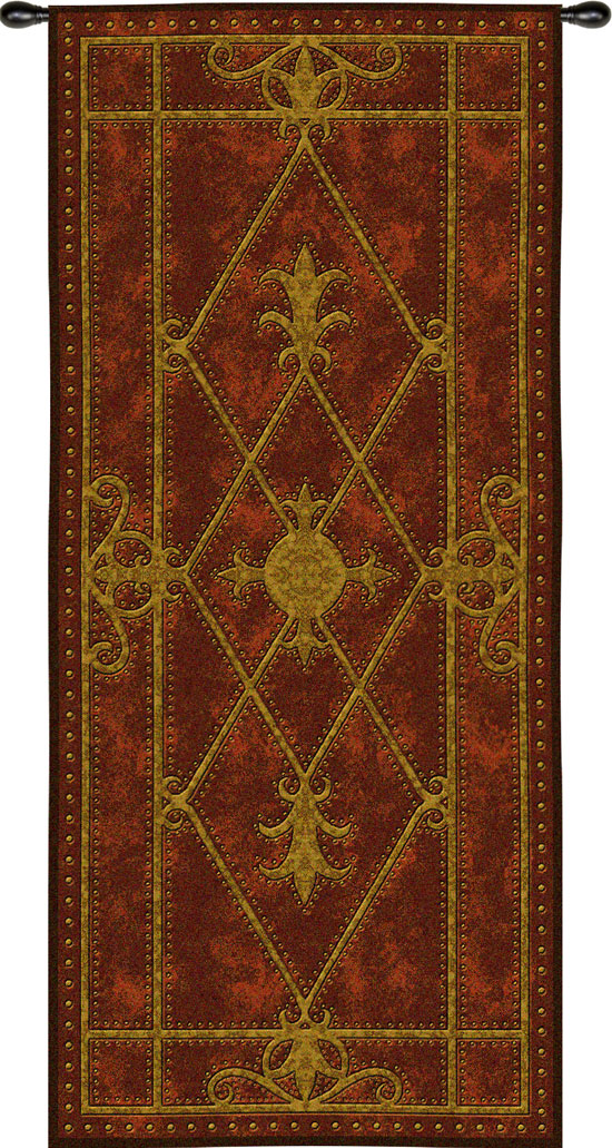 D155-2411-57*26 Edinburgh Scroll (Leather Applique) Tapestries: Tapestry gallery - Over 1500 tapestries and tapestry decorating accessories - Finest quality - Wide selection - Competitive prices - So