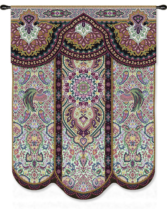 D155-2429-69*51 Paradise Plum Tapestries: Tapestry gallery - Over 1500 tapestries and tapestry decorating accessories - Finest quality - Wide selection - Competitive prices - Source for wholesale tap