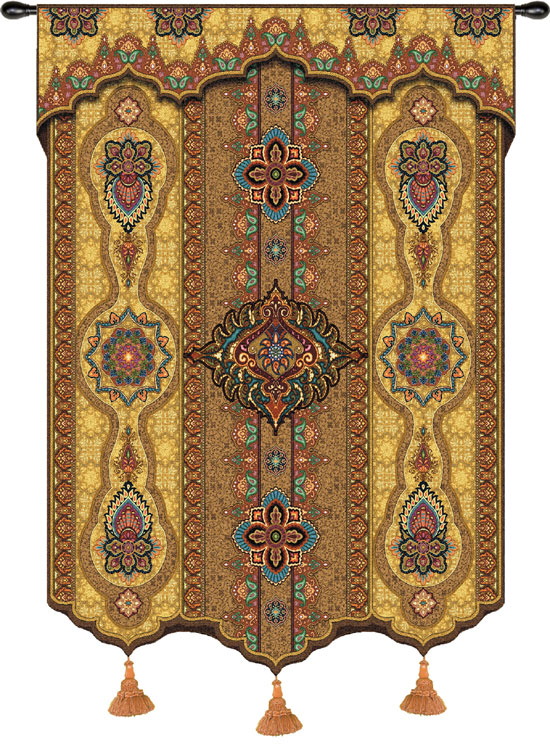 D155-2433-62*52 Prema Zari Tapestries: Tapestry gallery - Over 1500 tapestries and tapestry decorating accessories - Finest quality - Wide selection - Competitive prices - Source for wholesale tapest