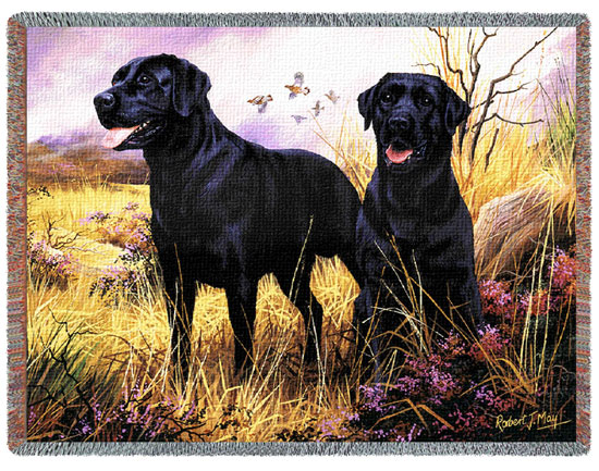 D155-2582-54*70 Black Lab (Dogs) Tapestries: Tapestry gallery - Over 1500 tapestries and tapestry decorating accessories - Finest quality - Wide selection - Competitive prices - Source for wholesale 