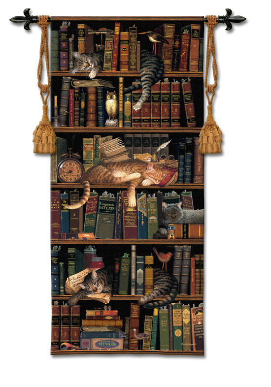 D155-2597-75*36 Classic Tails (Cats) Tapestries: Tapestry gallery - Over 1500 tapestries and tapestry decorating accessories - Finest quality - Wide selection - Competitive prices - Source for wholes