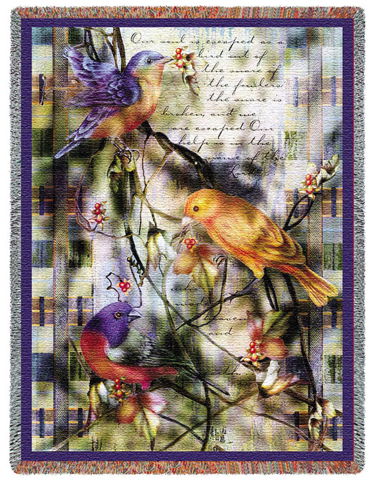 D155-2617-70*54 Joys Sanctuary (Birds) Tapestries: Tapestry gallery - Over 1500 tapestries and tapestry decorating accessories - Finest quality - Wide selection - Competitive prices - Source for whol
