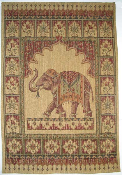 D155-262-76*54 Elephant (Chenille) Tapestries: Tapestry gallery - Over 1500 tapestries and tapestry decorating accessories - Finest quality - Wide selection - Competitive prices - Source for wholesal