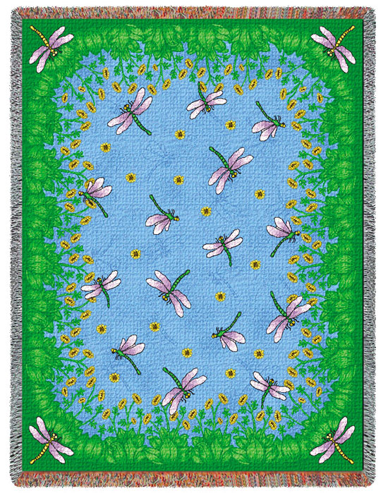 D155-2621-54*70 Dancing Dragonflies (Nature) Tapestries: Tapestry gallery - Over 1500 tapestries and tapestry decorating accessories - Finest quality - Wide selection - Competitive prices - Source fo