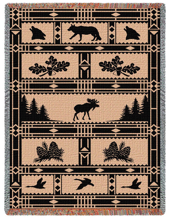 D155-2650-69*48 Woodland Scene (Lodge) Tapestries: Tapestry gallery - Over 1500 tapestries and tapestry decorating accessories - Finest quality - Wide selection - Competitive prices - Source for whol