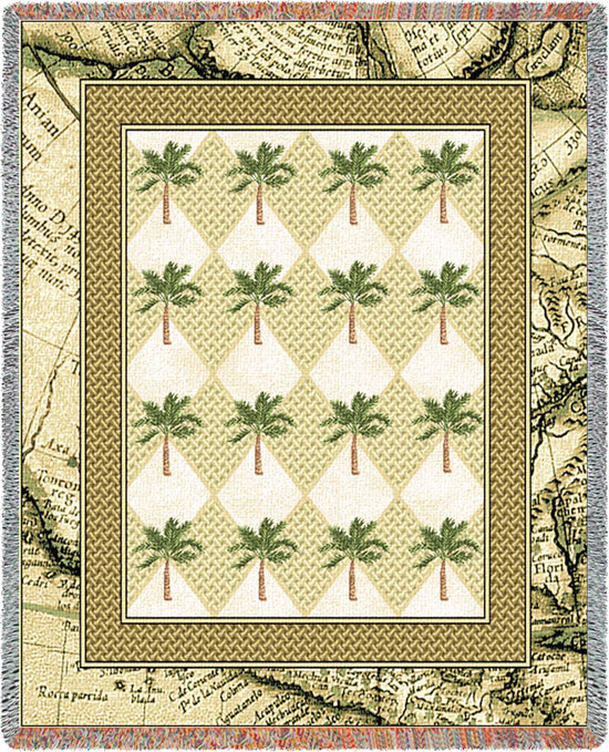 D155-2654-70*54 Colonial Palms (Tropical) Tapestries: Tapestry gallery - Over 1500 tapestries and tapestry decorating accessories - Finest quality - Wide selection - Competitive prices - Source for w