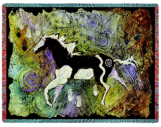 D155-2665-54*70 Magical Pinto (Western) Tapestries: Tapestry gallery - Over 1500 tapestries and tapestry decorating accessories - Finest quality - Wide selection - Competitive prices - Source for who