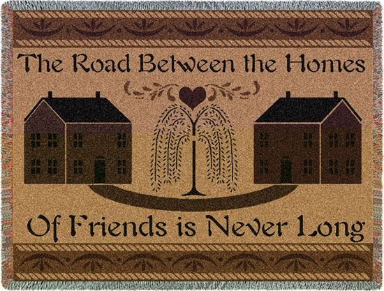 D155-2682-54*70 The Road Between Friends (Americana) Tapestries: Tapestry gallery - Over 1500 tapestries and tapestry decorating accessories - Finest quality - Wide selection - Competitive prices - S