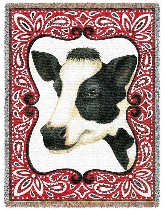 D155-2684-70*54 Bandana Cow (Americana) Tapestries: Tapestry gallery - Over 1500 tapestries and tapestry decorating accessories - Finest quality - Wide selection - Competitive prices - Source for who