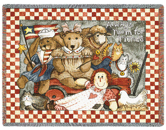 D155-2686-54*70 Always Room for Friends (Americana) Tapestries: Tapestry gallery - Over 1500 tapestries and tapestry decorating accessories - Finest quality - Wide selection - Competitive prices - So